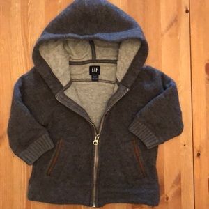 Gap wool & fleece hoodie jacket - sz 3T